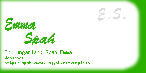 emma spah business card